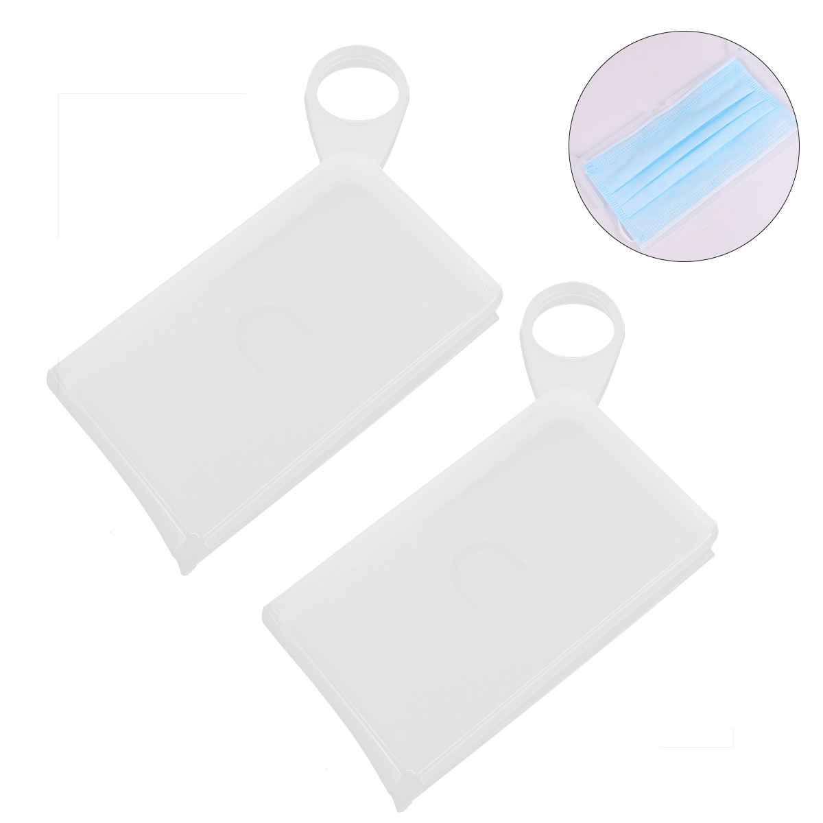 Face Mask Storage Box - 2 pezzi di scatola porta mascherine
