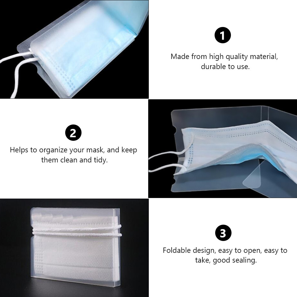 4 pezzi: scatola pieghevole e  - Face Mask Storage Box recensione e prezzo